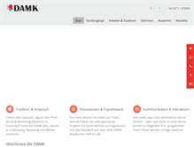 Tablet Screenshot of damk.de
